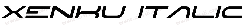 Xenku Italic字体转换